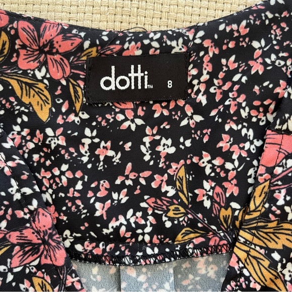 Dotti Floral Wrap Dress Size 8 - Picture 6 of 7